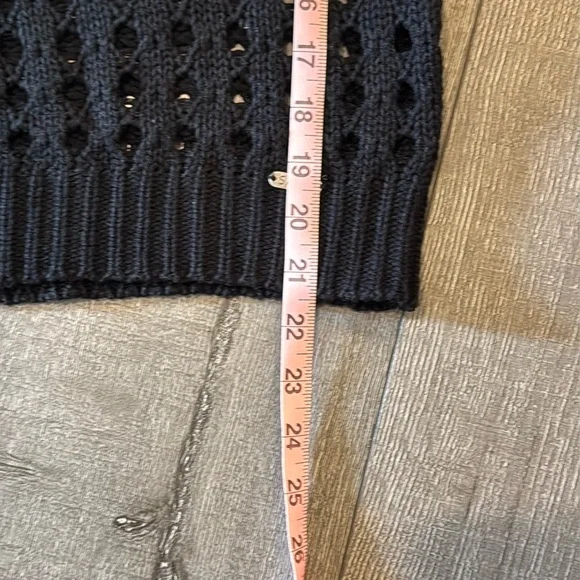 Black Open-knit Sweater - Picture 6 of 6